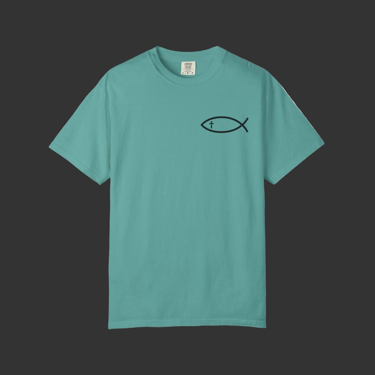 Matthew 4:19 - Jesus Fish Logo T-Shirt