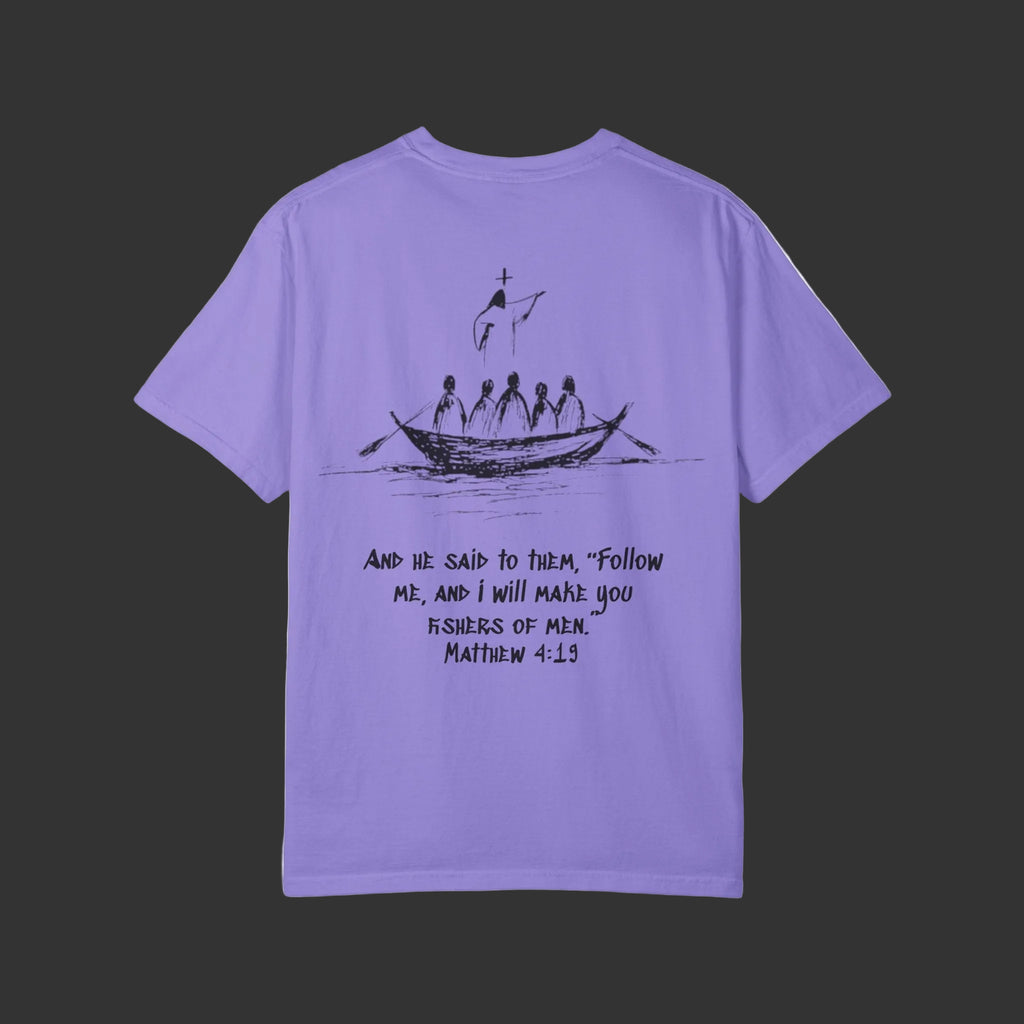 Matthew 4:19 - Jesus Fish Logo T-Shirt