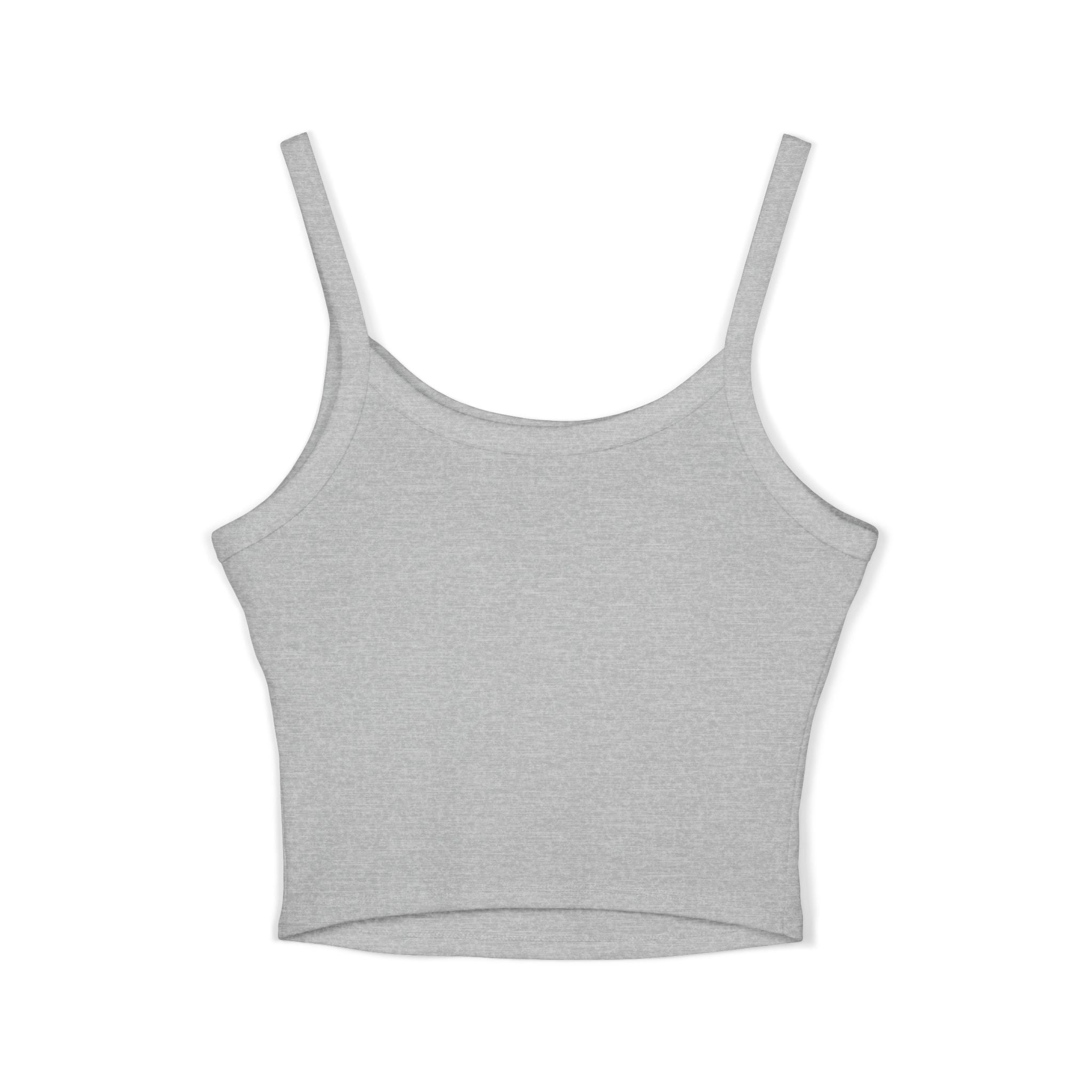 Faith Floral Crop Tank — Isaiah 40:8 Scripture Spaghetti-Strap Tank
