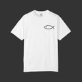 Matthew 4:19 - Jesus Fish Logo T-Shirt