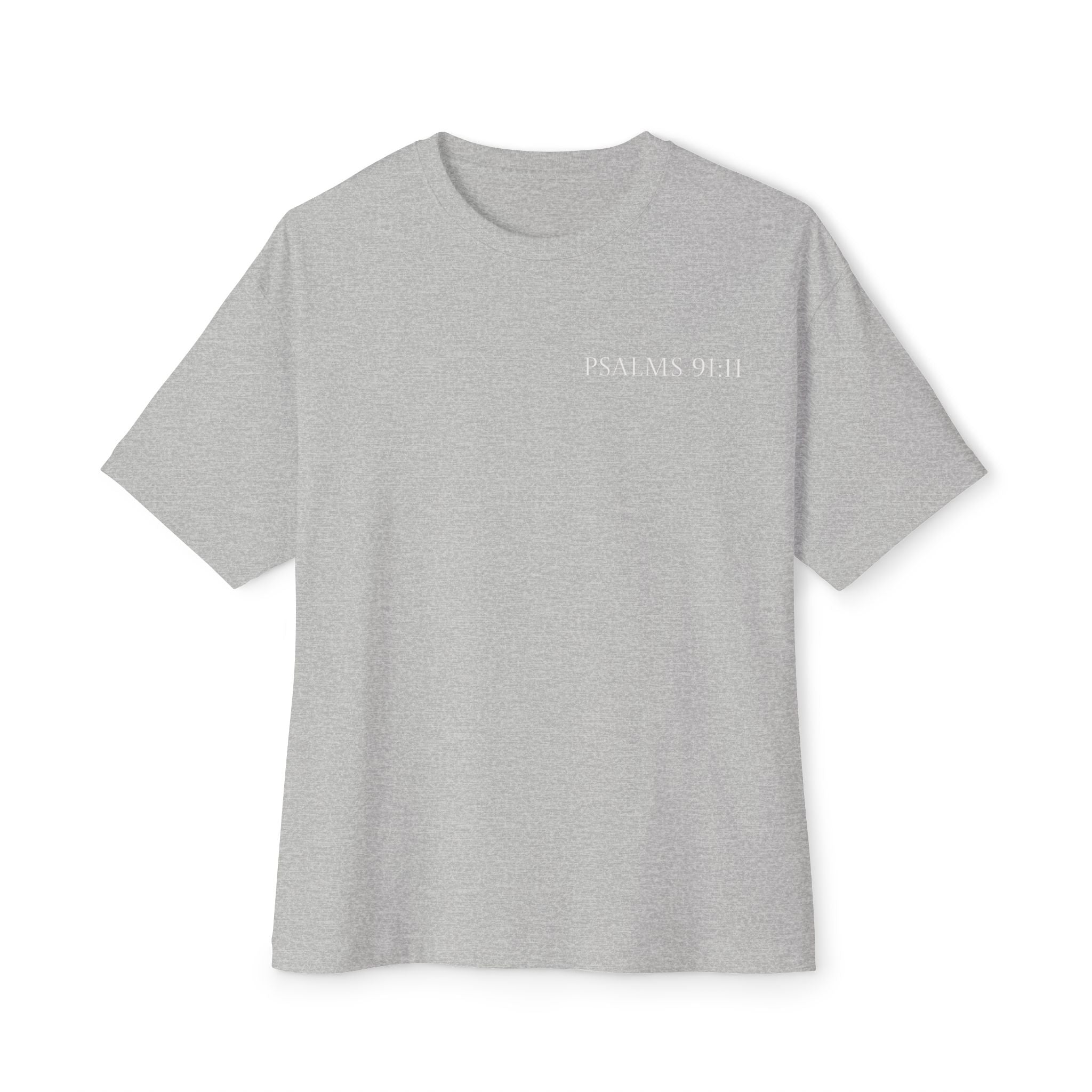 Boxy Tee — Kneeling Angel Graphic Back Print