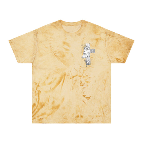 Christian Tie-Dye T-Shirt — Outstretched Hand & 1 John 4:10 Scripture Tee