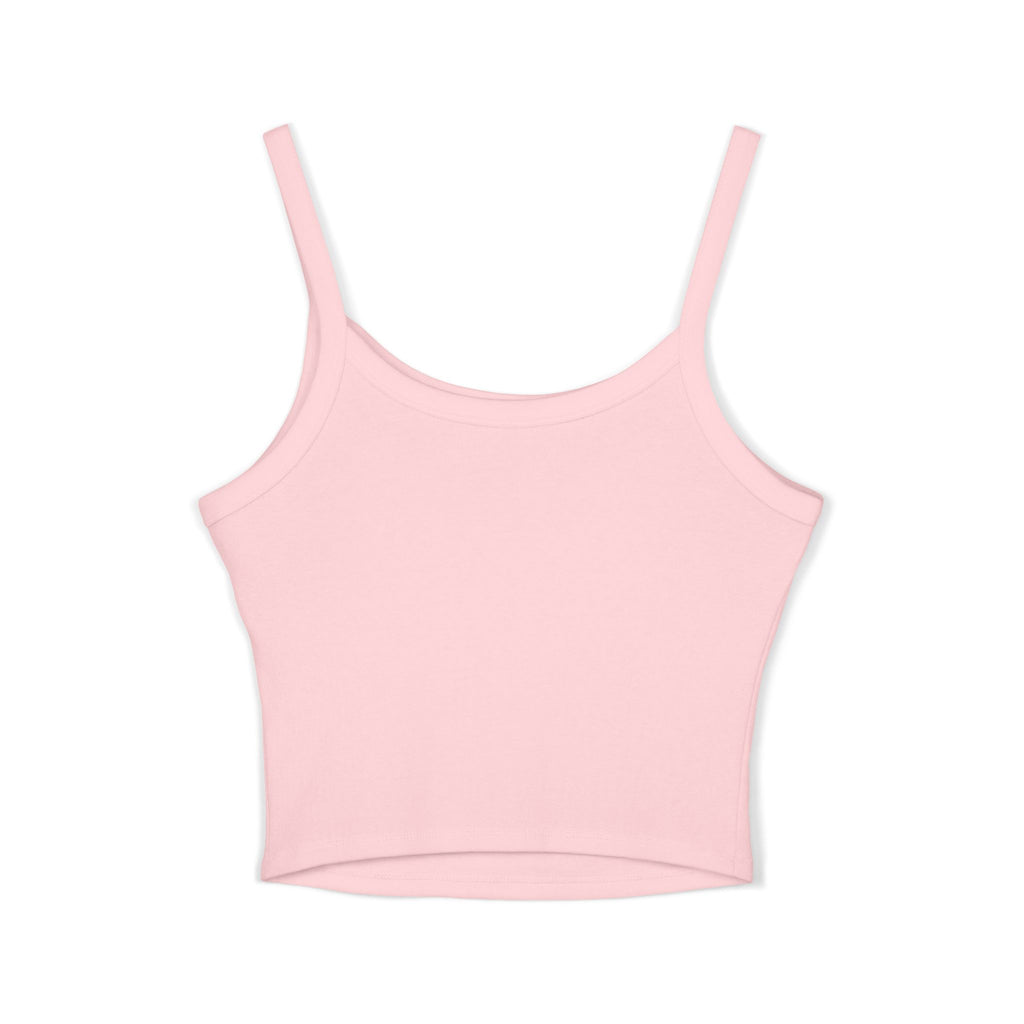 Faith Floral Crop Tank — Isaiah 40:8 Scripture Spaghetti-Strap Tank