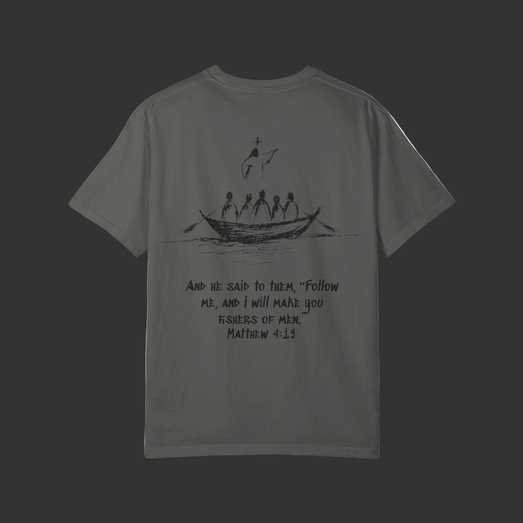 Matthew 4:19 - Jesus Fish Logo T-Shirt