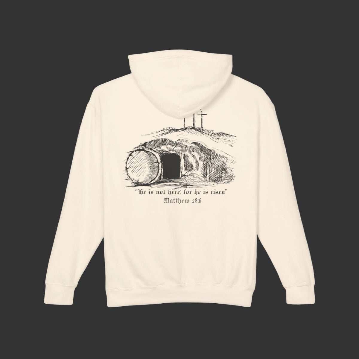 Matthew 28:6 | Empty Tomb - Lightweight hoodie