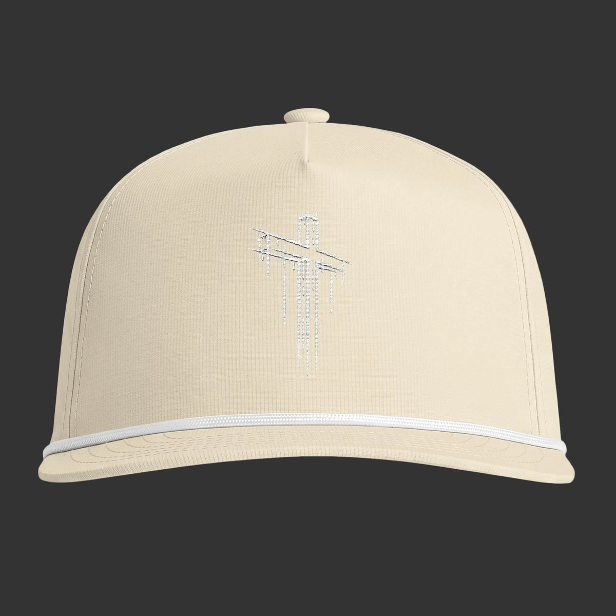 Sun washed Cross Embroidered Snapback Hat