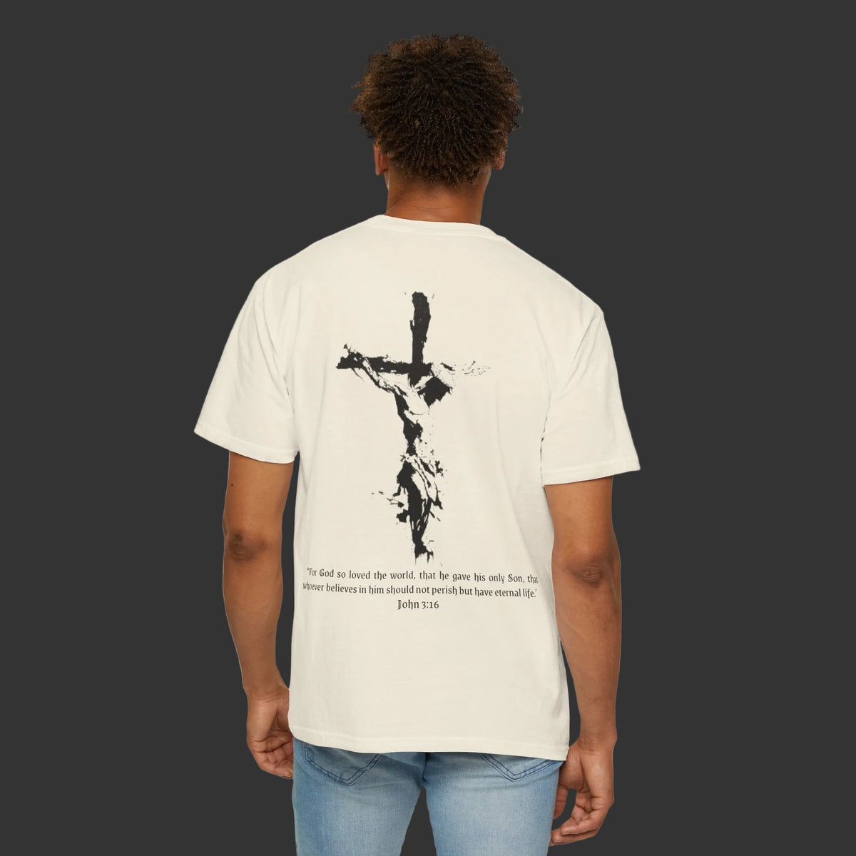 John 3:16 - Crucifix T-Shirt